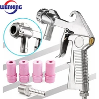 Sandblaster Feed Blast Spray Gun Sandblasting Gun Abrasive Tool Ceramic Nozzles Tips Kit Pneumatic Tools 1