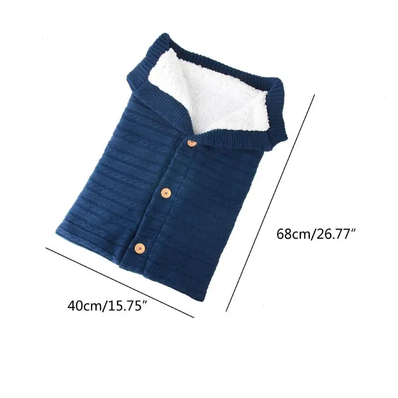 Newborn Baby Winter Warm Sleeping Bags Infant Thick Swaddle Wrap Toddler Blanket