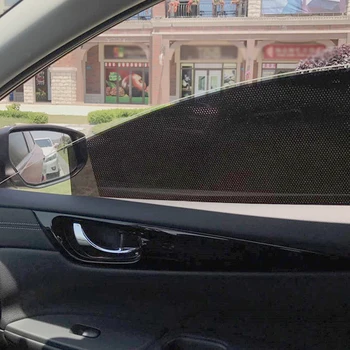 

Interior Car Side Window Nets Sun Visors Sun Shade Shied Film Sticker UV Protector Side Window Net New