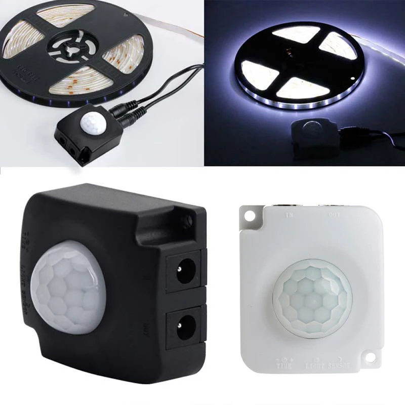 

Automatic Infrared Sensor Switch PIR Body Motion Detector DC 12 V 24 V 10A