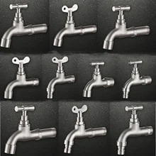 G1/2 304 кран для стиральной машины из нержавеющей стали 6′ с ключом, медленно открывающийся кран, бытовой утолщенный удлиняющий наружный антифриз бибкок