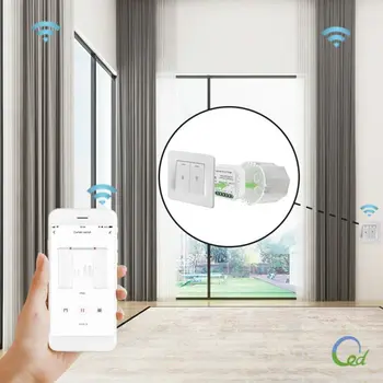 

WiFi Smart Curtain Switch Module Roller Blinds Shutter Motor APP Remote Control 11UA