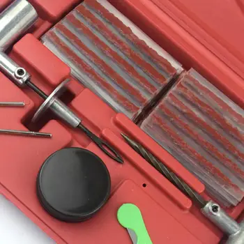 

Motors Tire Repair Tools 57 PCS Of Car Tire Repair Kit T-Type Repair Pins Rubber Strips Vacuum Tire Box
