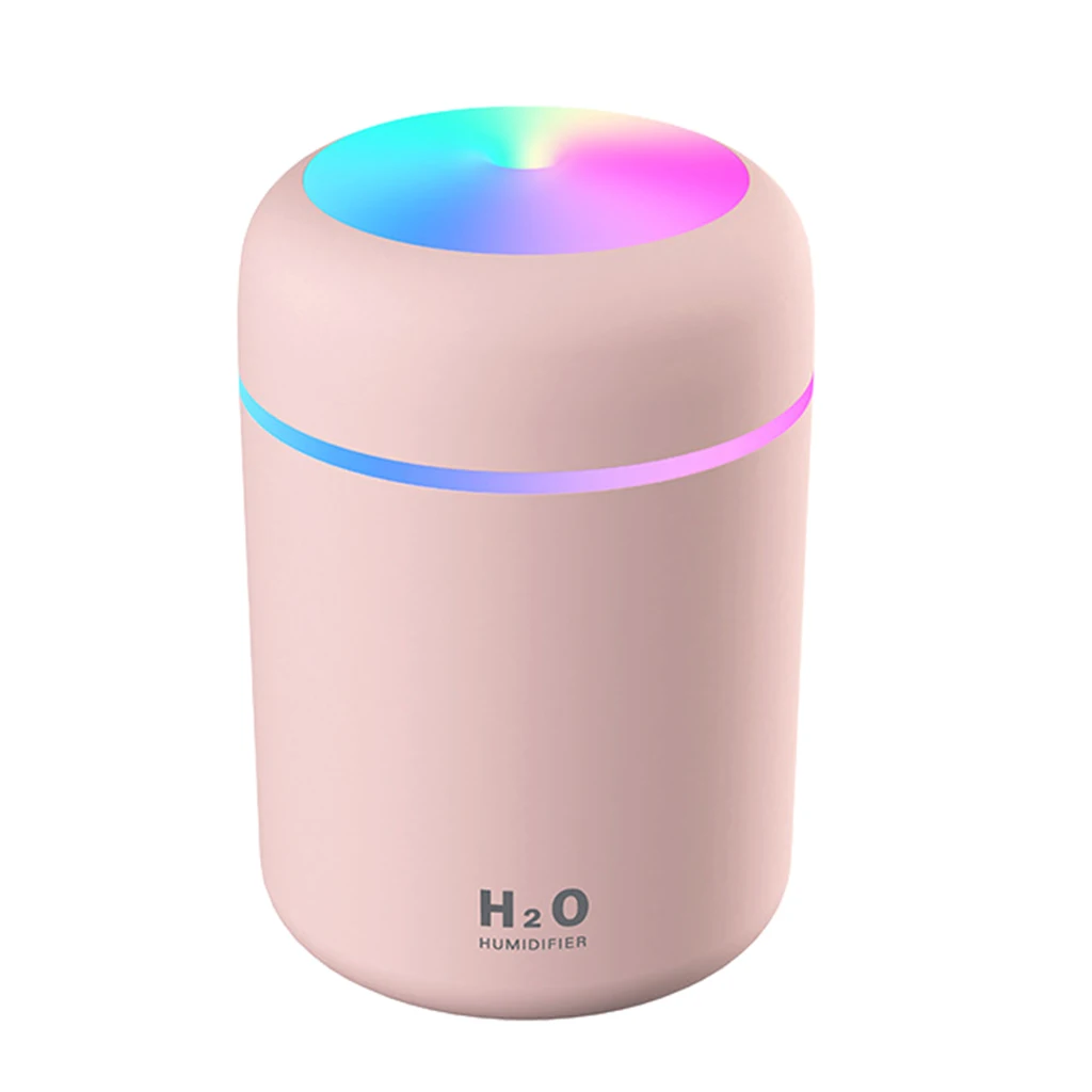 USB Essential Oil Diffuser Air Humidifier Pink + 5pcs Cotton Filter Sticks