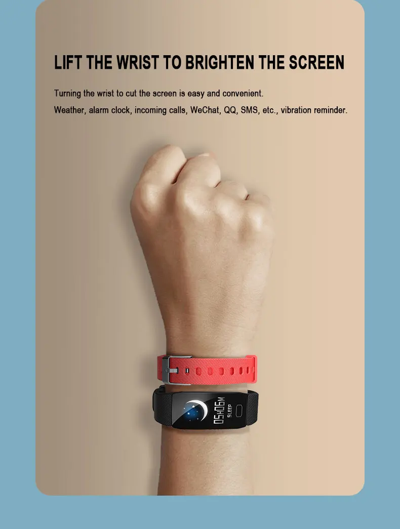Ручные умные браслеты для здоровья монитор сердечного ритма фитнес-трекер для мужчин wo мужские часы кровяного давления водонепроницаемый спортивный умный Браслет Q1