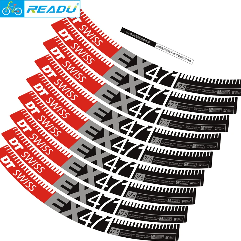 Bike Dt Ex471 Wheel Set Sticker Dt Ex471 Mountain Rim Sticker Width 24mm  Mtb Bicycle Decals - Bicycle Stickers - AliExpress
