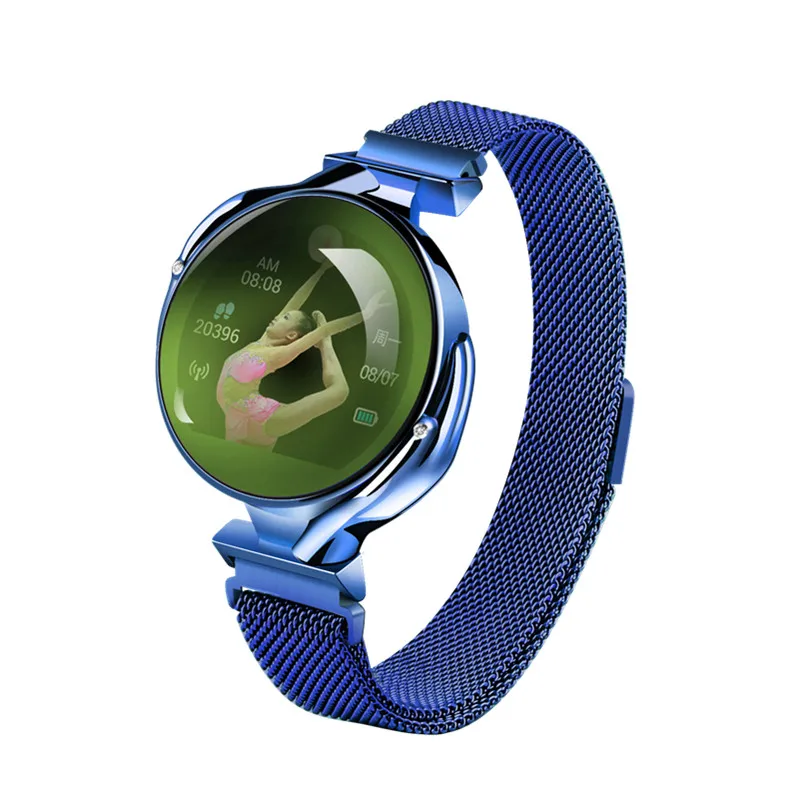 Z38 умный Браслет, лучший подарок для женщин, модные часы, пульсометр, кровяное давление, часы, фитнес-трекер, спортивные Смарт-часы - Цвет: Синий