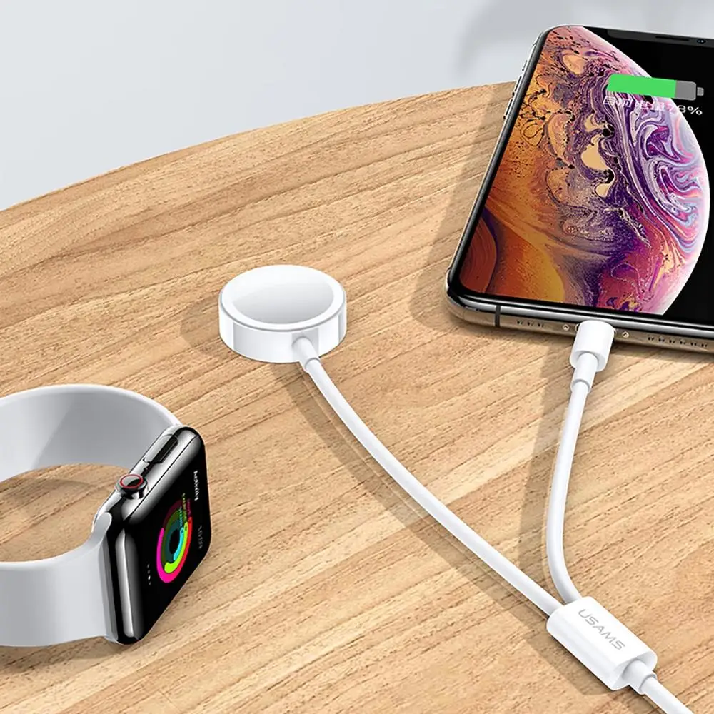 

2 in 1 Wireless Charger Phone Smart Watch Fast Charging Cable for iPhone 7 8 X for I Watch for Apple Watch Cable USB Cable