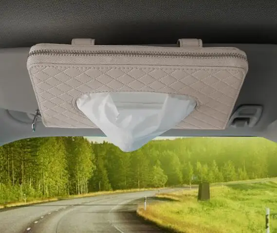 car Tissue Box Napkin Holder Auto Paper Cover Case Organizer Towel Holder Kleenex Boxes