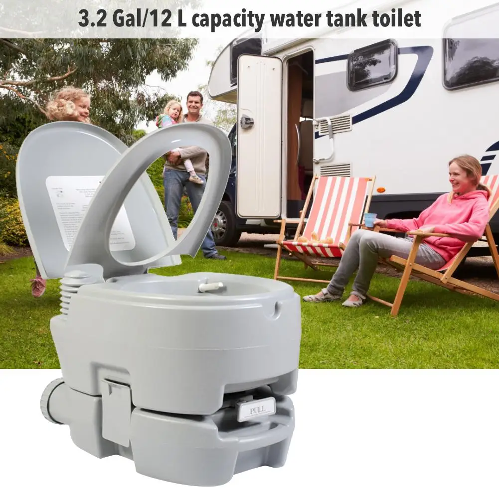 Details about   Portable Toilet Flush Travel Vehicle Potty Indoor Outdoor Commode Travel Garde 