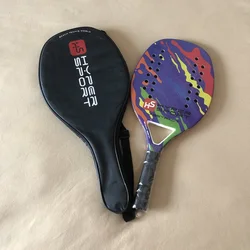 3K Adult Carbon Beach Tennis Paddle Racket Professional Full Soft EVA Face Tennis Raqueta With Bag Unisex Equipment 2021