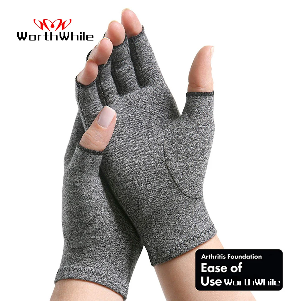 1 Pair Compression Gloves Arthritis Wrist Support Cotton Joint Pain Relief Hand Brace Therapy Wristband Women Men