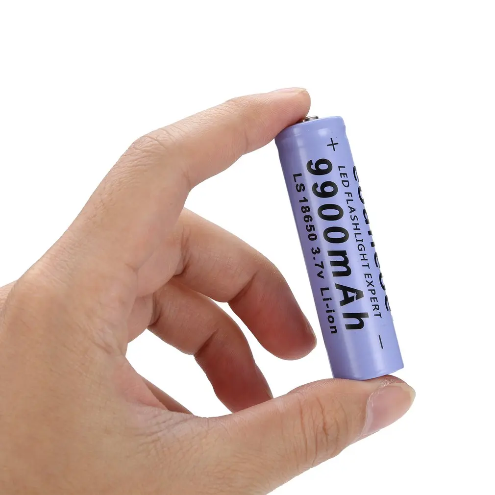 18650 батареек с зарядным устройством EU 9900mAh литий-ионная аккумуляторная батарея для фонарика