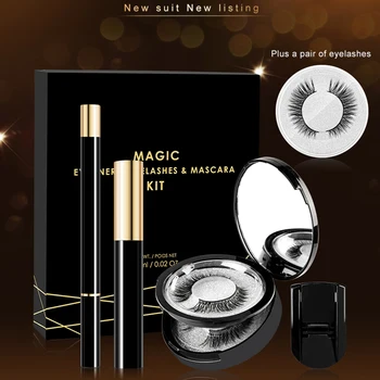 

LEKGAVD 2020 Fashion Desigh Magic Self-Adhesive Eyeliner Set No Glue No Magnetic Needed Easy Apply Any Eyelashes Beauty Makeup