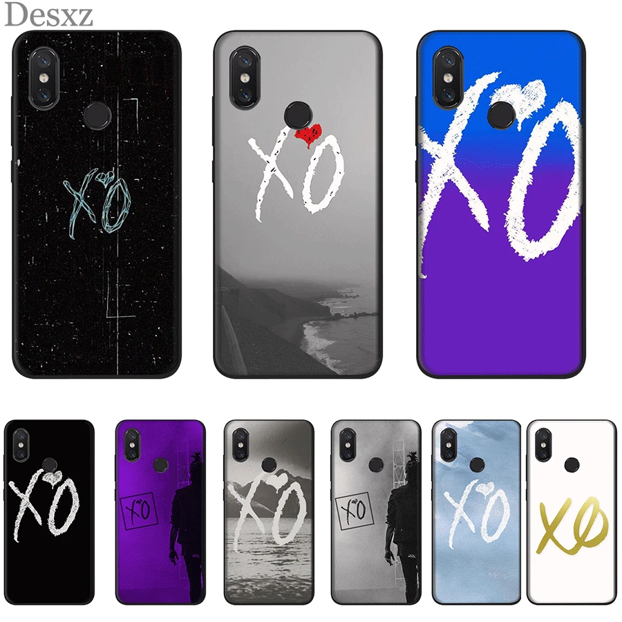 Чехол для телефона мягкий черный Xiaomi Redmi Mi Note 10 A3 9T Pro CC9 E Mix 2S K30 MAX 3 9 Lite Cover The Weeknd xo |