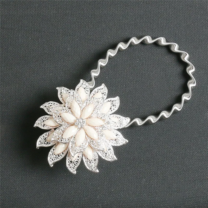 Classic European-style Curtains Diamonds Crystals Magnetic Buckle Clip Tieback Clips Curtain Accessories Decor | Дом и сад