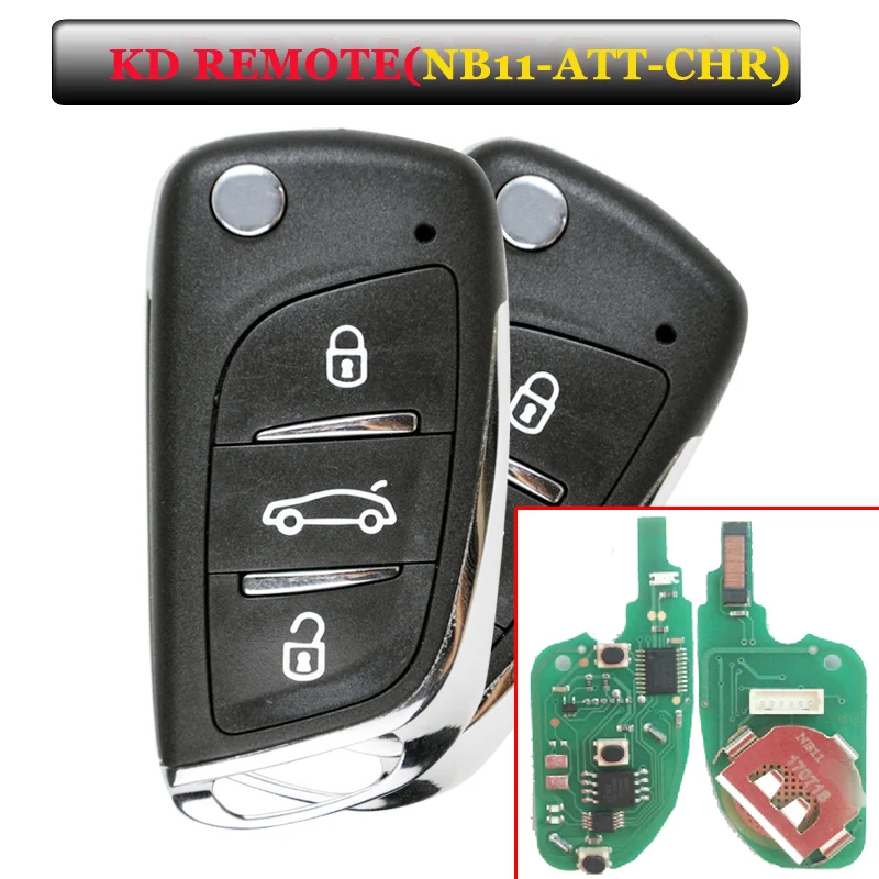 Keydiy KD Remote NB11 Key 3 Button Remote Control with NB-ATT-Chrysler Model for Chrysler,Jeep,Dodge afbeelding