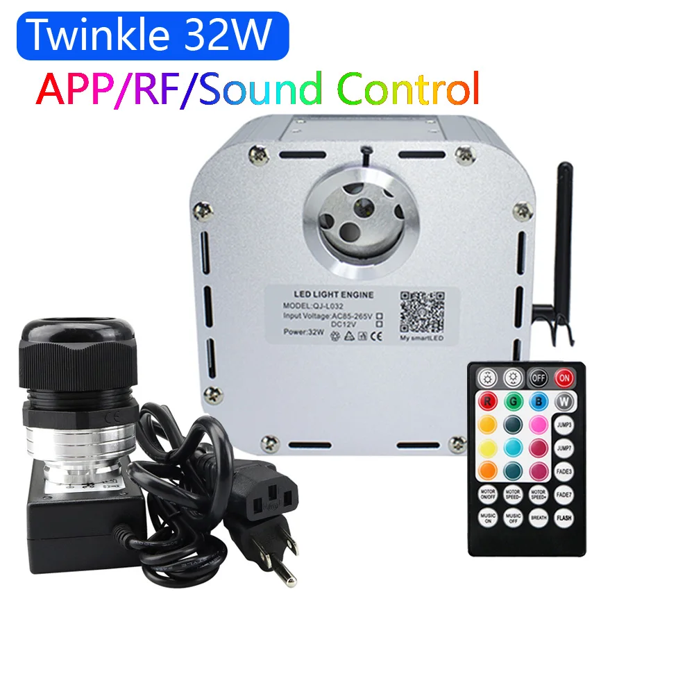New 32W Twinkle RGB 4 level-speed Smart APP Control LED Fiber Optic Light Engine for Starry Sky Effect Ceiling New 32W Twinkle RGB 4 level-speed Smart APP Control LED Fiber Optic Light Engine for Starry Sky Effect Ceiling