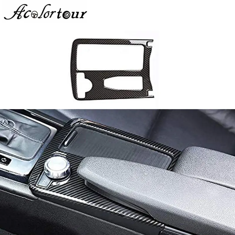 Для C CLUSE W204 W212 C180 Portabicchieri центральный Copertura Pannello Adatta Accessori Carbonio Fibra Авто чашка holdesticker