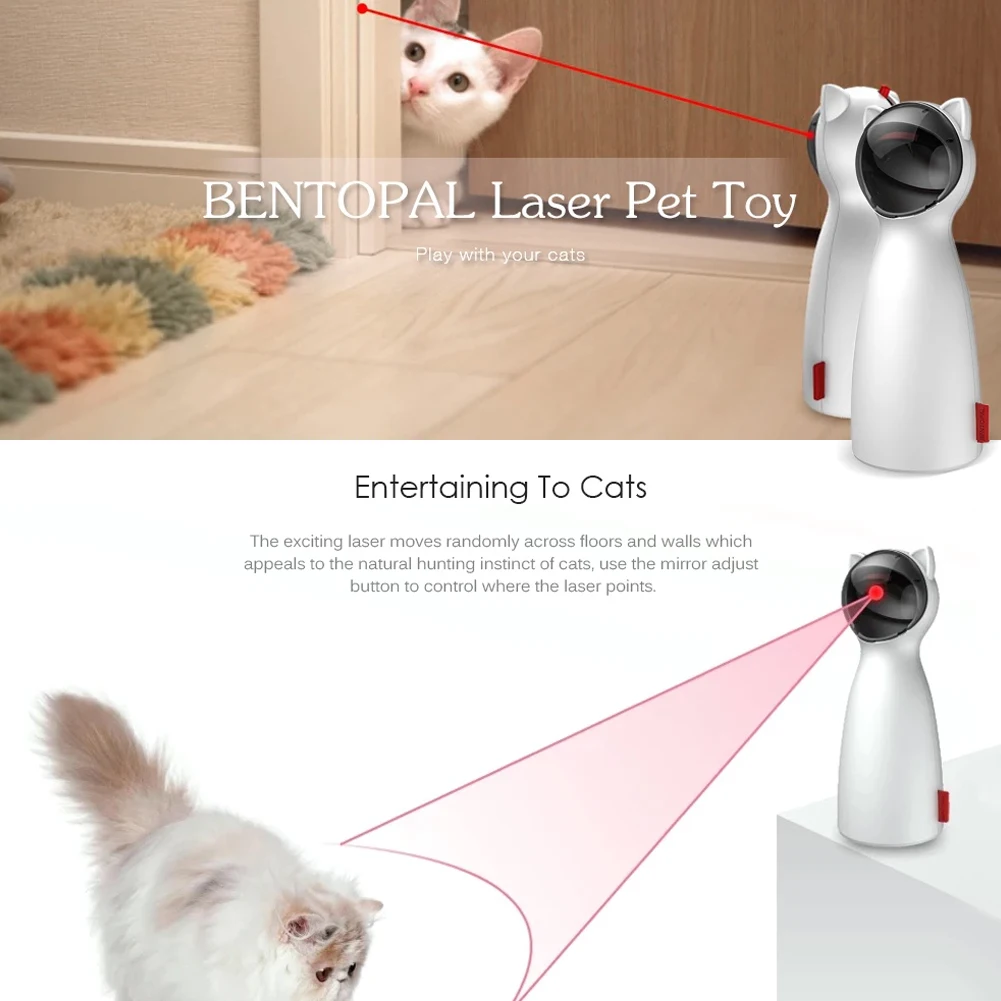 Intelligent Toy For Cats Exercise Work 15 Minutes After Every Three Hours Interact With The Cat USB Charge Smart LED