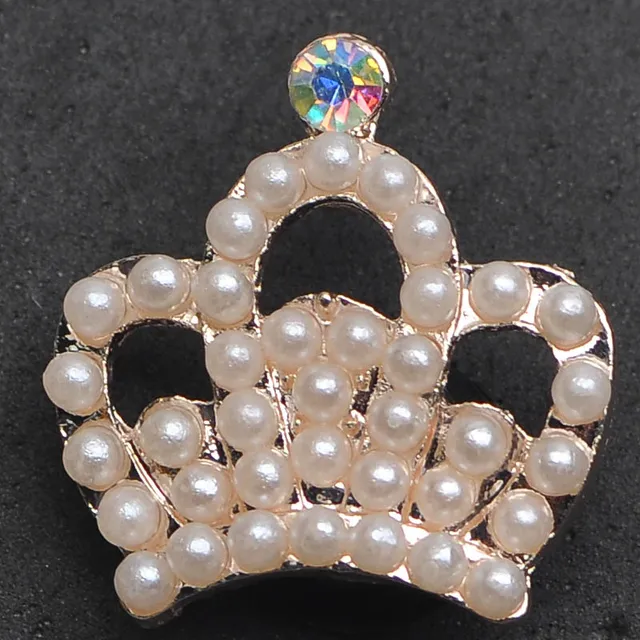 Crystal Crown Metal Charms Designer Croc Accessories Clog Shoe Button Decoration Lovely Little Bear Charm for Croc Shoes r6028