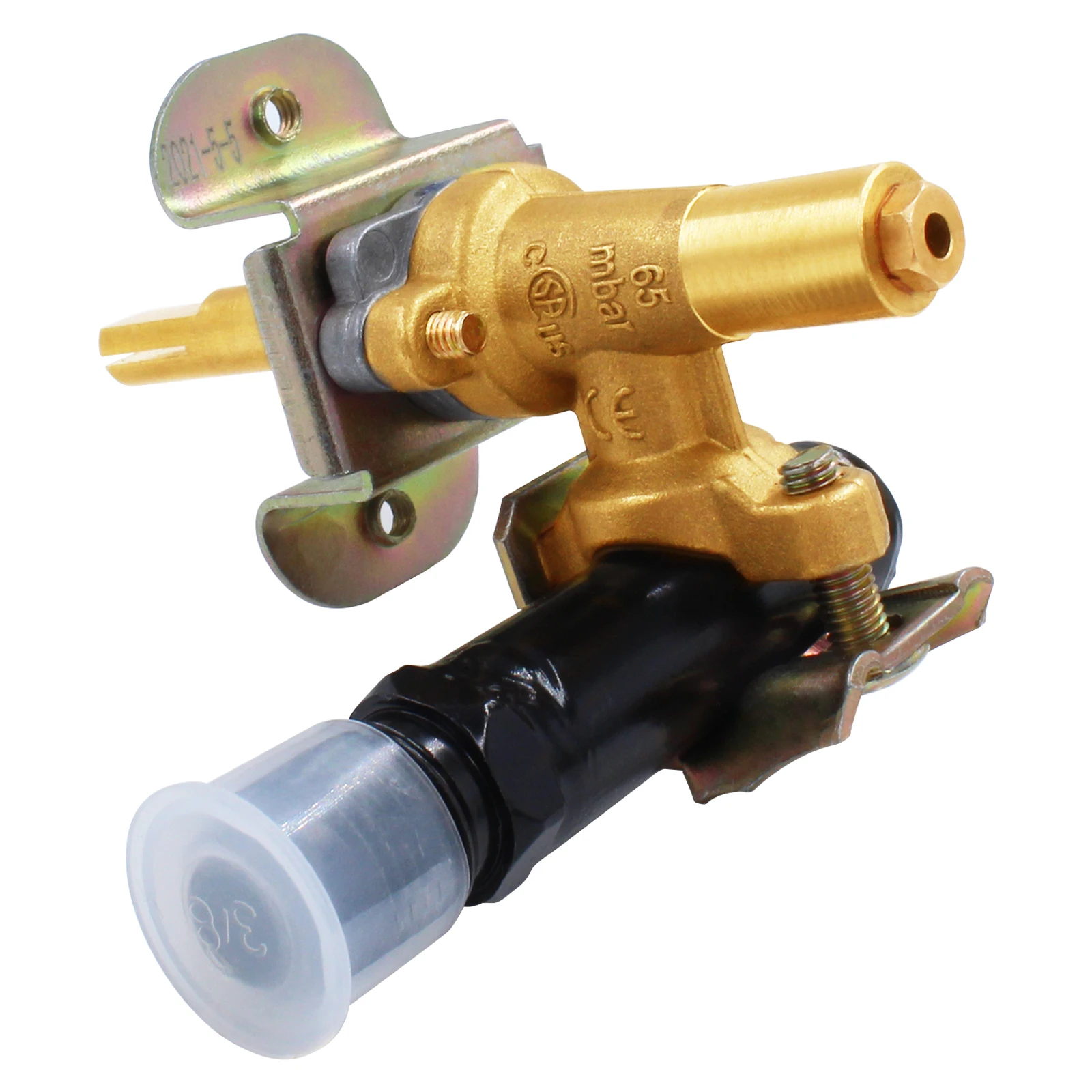Earth Star Gas Fire Pit Brass Control valve with 3/8" Male Flare Manifold Pipe BBQ Grill Valve