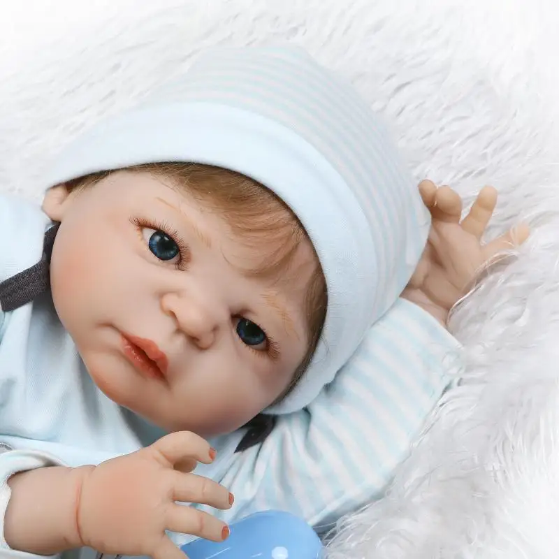 Бренд npk 56 см силиконовая кукла-младенец, мальчик как настоящее полное Силиконовое боди новорожденный детская игрушка ребенок Reborn bonecas Водонепроницаемая Ванна