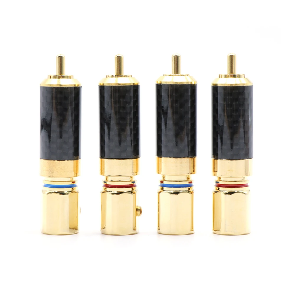 4 шт. Hifi RCA терминал, позолоченный RCA межблочный разъем, DIY Аудио RCA кабель RCA разъем Jack
