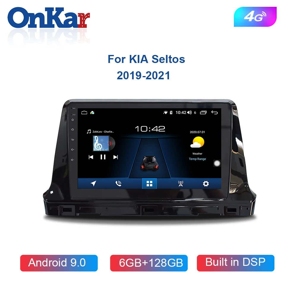 Автомобильный мультимедийный плеер ONKAR для Kia Seltos 2019 2020 2021 Android 9 0 головное