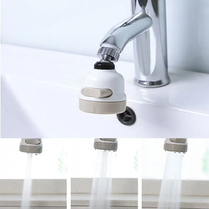 Water Filter New Rotatable Bathroom Kitchen Accessories Water Saver 3 Modes Water Tap Filter Faucet Extender Extenders Booster 5