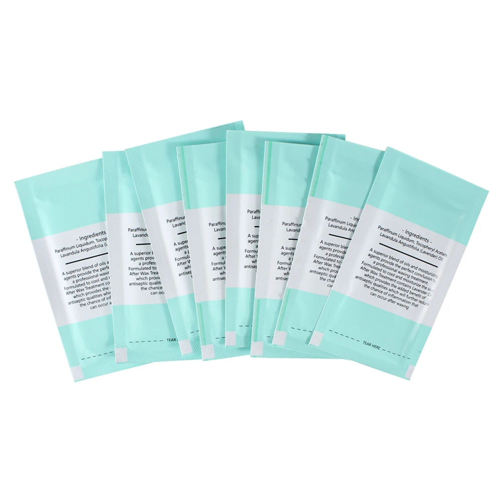 Wax Removal Wipe Wrapped Wet Tissue Wax Oil Cleaning Sticker Strips Face Leg Eyebrow Arm Body Hair Removal Tools