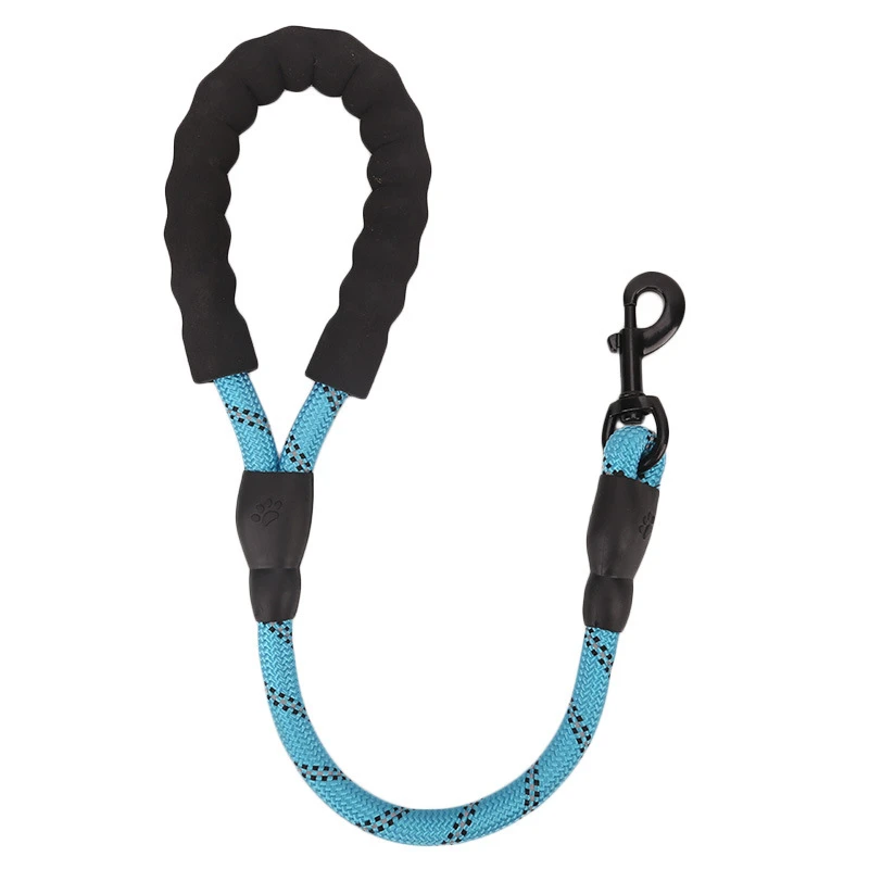 light blue Vieruodis нескользящий поводок для собак, маленький средний большой Поводок для домашних животных, поезд, прогулки, светоотражающие поводки для ночного бега, Жесткая нейлоновая Тяговая веревка - Цвет: light blue