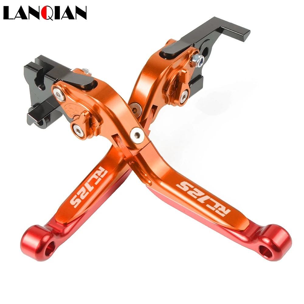 

Motorcycle Accessories CNC Adjustable Brake Clutch Levers With LOGO For KTM RC125 RC 125 2011 2012 2013 2014 2015 2016