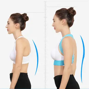 

Adjustable Size Back Posture Corrector Back Pain Relief Support Spine Waist Straps Posture Correction Silver Belt For Men Women
