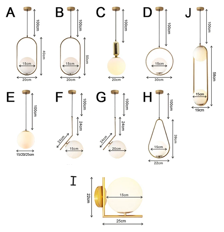 Скандинавские стеклянные шаровые подвесные светильники винтажный обруч золотой современный светодиодный подвесной светильник для гостиной домашний Лофт промышленный Декор Светильник