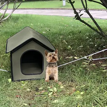 Pet House Outdoor Waterproof Weatherproof Dog Kennel Cat House Foldable Pet Shelter for Pets Indoor Outdoor Sleeping 3