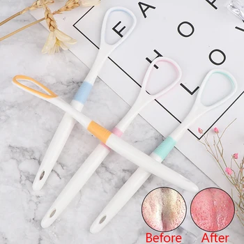 

Tongue Scraper Food Grade Plasctic Oral Tongue Cleaner Medical Mouth Brush Reusable Fresh Breath Maker