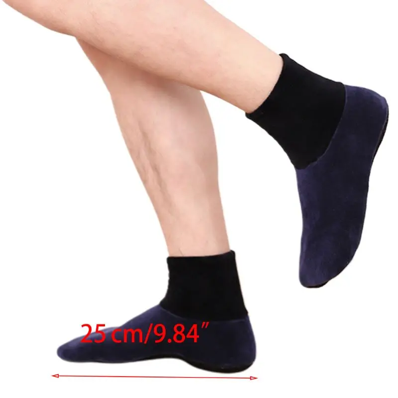Мужские домашние нескользящие носки пушистый напольный супер уютный теплый длинный чулочно-носочные изделия для дома