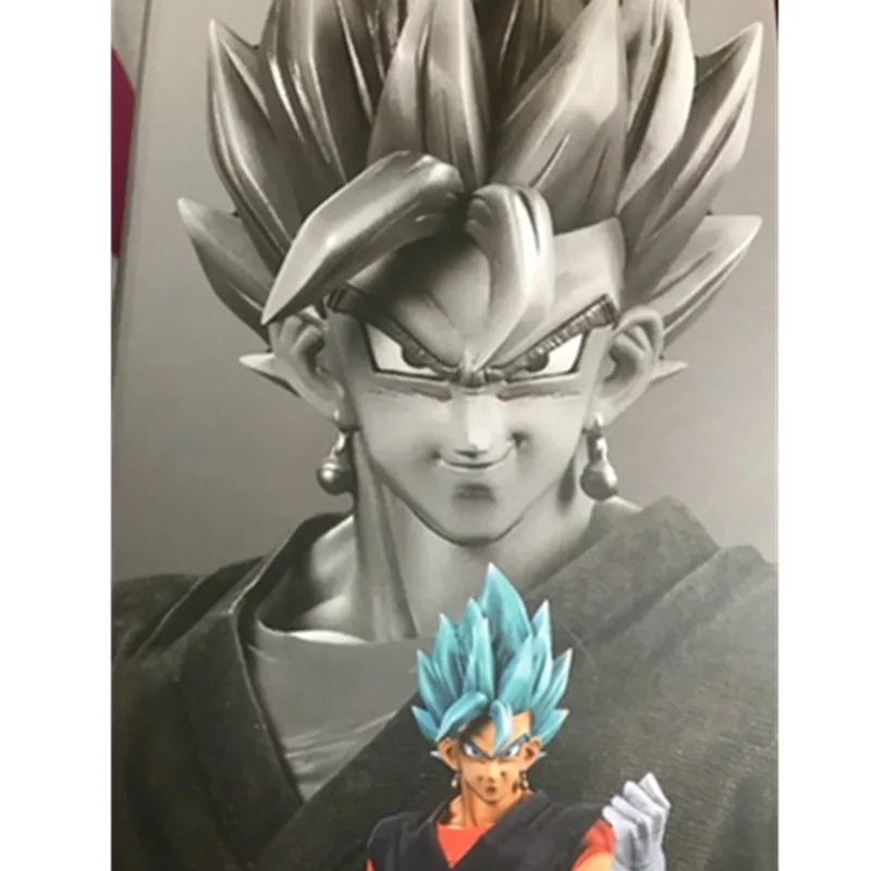 28 см Dragon Ball Z статуя Супер Saiyan бюст черная одежда Vegetto полноразмерный портрет Vegeta GK экшн-модель игрушечная коробка A97