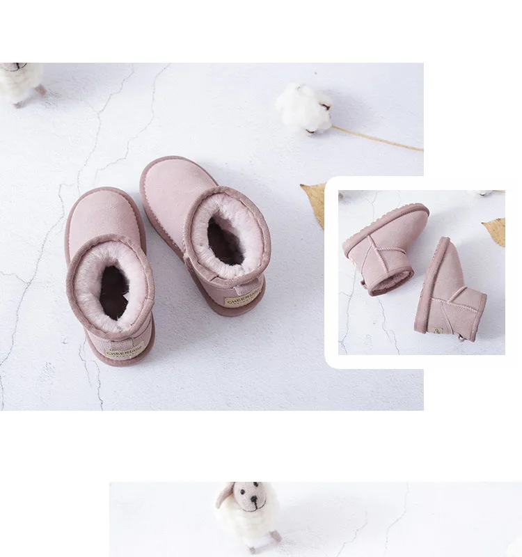 Botas de Pelúcia de Neve Fasshion para Crianças Botas de Pele Macio e Confortável 1 + 21-35 para a Idade Meninas Sapatos Inverno Quente Tamanho 1 + 10 crianças meninas sapatos meninas inverno botas de