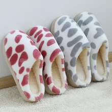 Милые высококачественные женские зимние тапочки; новые шерстяные тапочки унисекс; домашние теплые тапочки на плоской платформе для отдыха