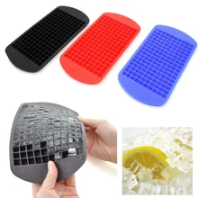 160 сетки Форма для льда силиконовый мини квадратный лоток для льда бар форма для пудинга для замороженного Куба контейнер кухонные аксессуары