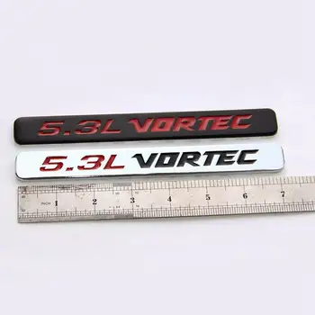 

2pcs 5.3L VORTEC Badge Emblems 3D Decal 1500 2500hd Silverado Truck Chrome