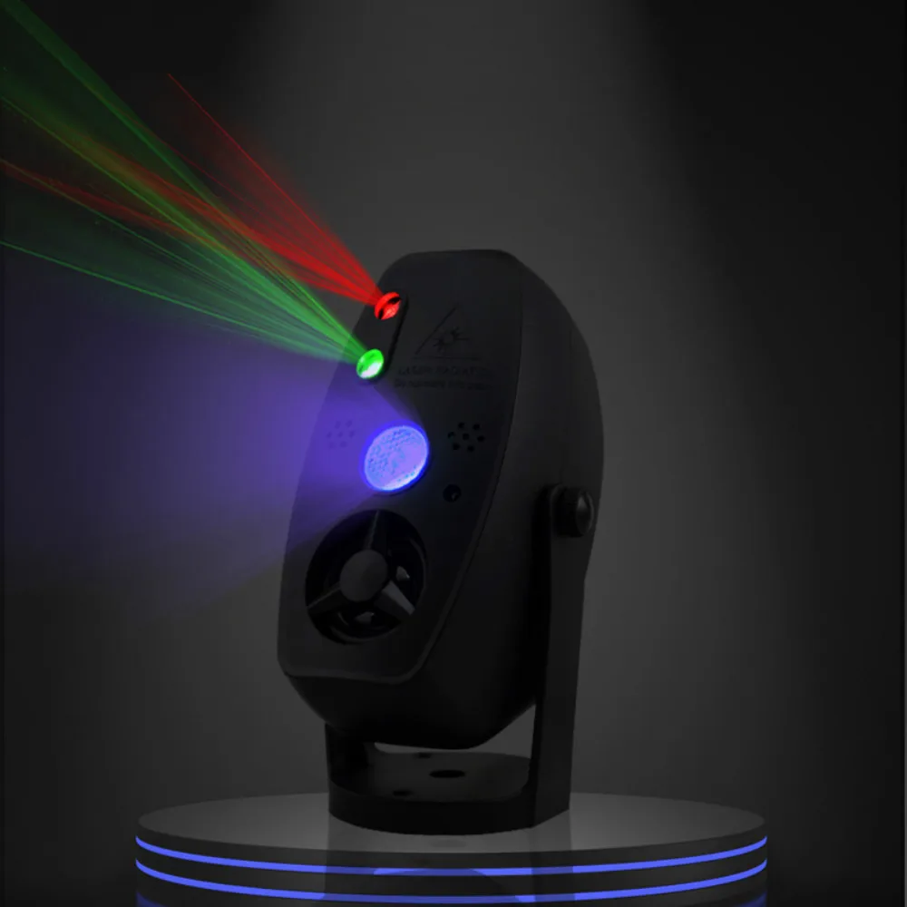 RGB лазерный дискотечный проектор с дистанционным управлением по Bluetooth для диджея