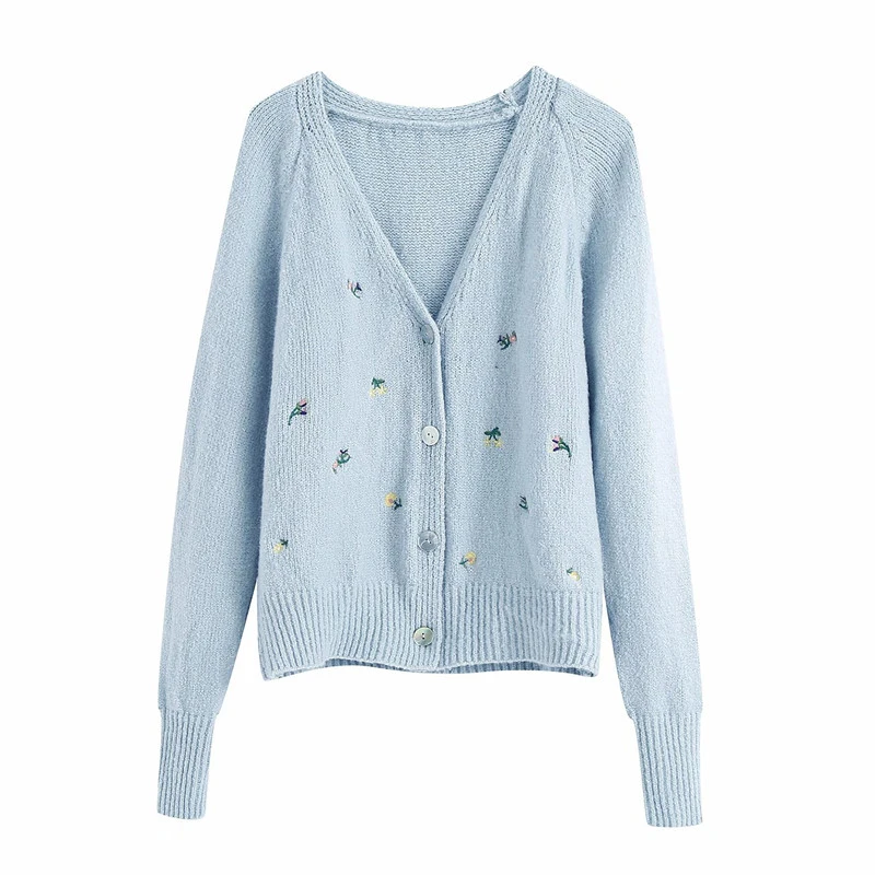 blue summer cardigan