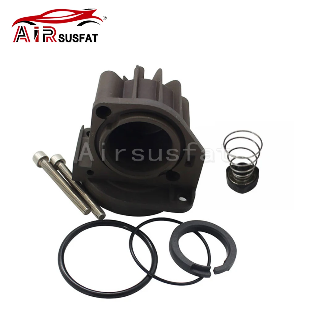 1set Air Compressor Pump Cylinder Head+Spring Plug+Rings+Screws For Mercedes W220 W211 Audi A6 C5 A8 D3 2203200104 4Z7616007 Air Compressor Pump Repair Kits