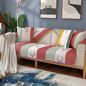 

Universal Sofa Cover 4 Seasons Sofa Towel Seat Mat Non-slip Simple Couch Covers For Sofas L Shaped 3 Seater Armchair Sofa Cover