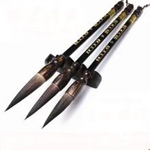 3 шт./лот, ручка для каллиграфии, Медвежья шерсть, жесткая кисть lian, набор кистей для письма, китайский пейзаж, живопись, чернильная кисть, ручка для рисования, принадлежности для рисования