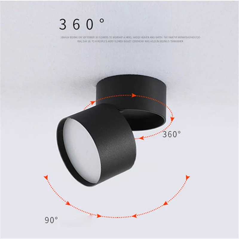 Anti-glare Dimmable Surface Mounted Rotating LED Downlight led downlight recessed ceiling spotlight ceiling lamps 20W15W10W7W Epistar Spot Light Ceiling Lamp AC90-260V
