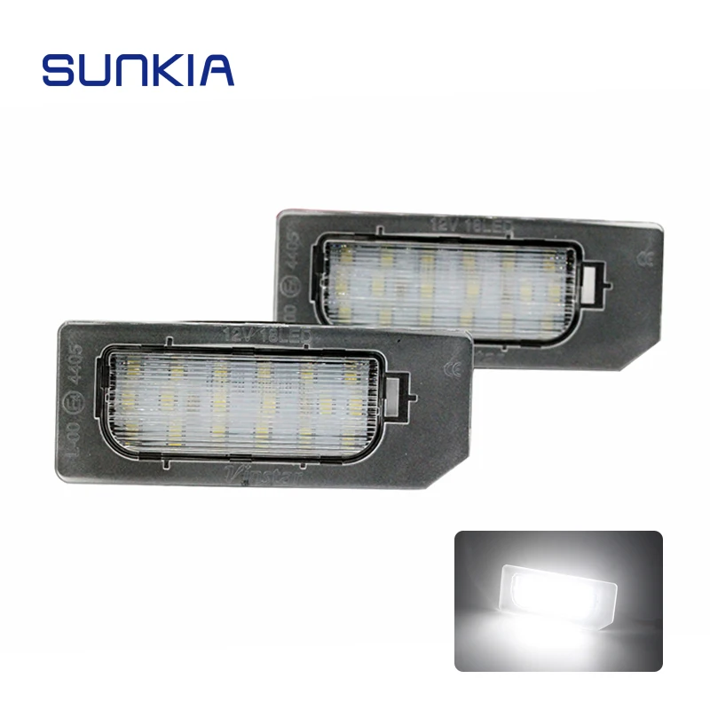 Sunkia 2pcs/set New Led License Plate Lamp For Mitsubishi Outlander Led